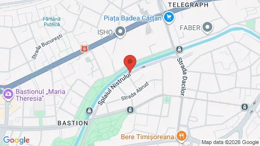 Apartments for rent i Timişoara - kort over placeringen