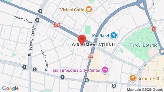 Apartments for rent i Timişoara - kort over placeringen