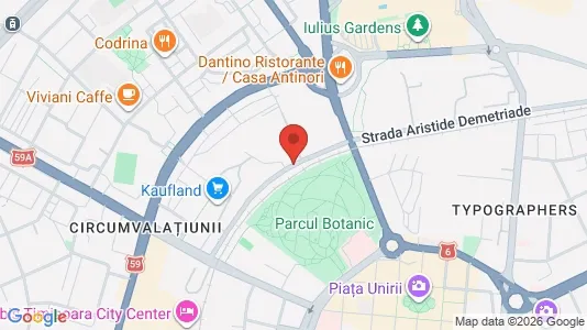 Apartments for rent i Timişoara - kort over placeringen