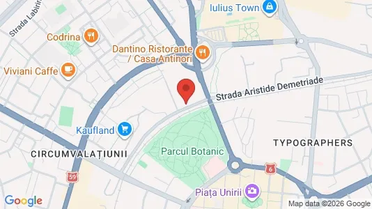 Apartments for rent i Timişoara - kort over placeringen