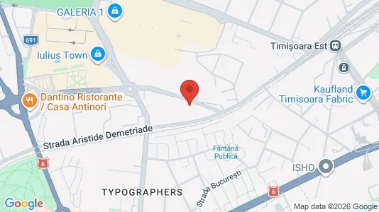 Apartments for rent i Timişoara - kort over placeringen