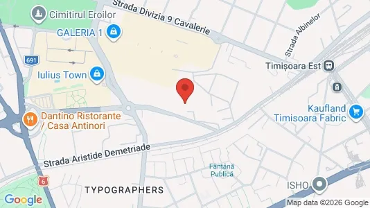 Apartments for rent i Timişoara - kort over placeringen