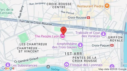 Apartments for rent i Lyon - kort over placeringen