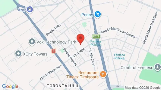 Apartments for rent i Timişoara - kort over placeringen