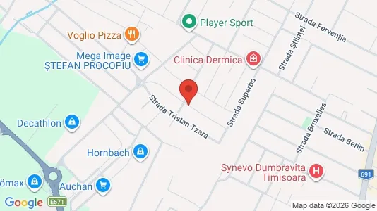 Apartments for rent i Timişoara - kort over placeringen
