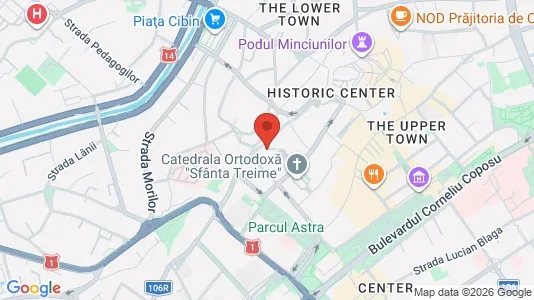 Apartments for rent i Sibiu - kort over placeringen