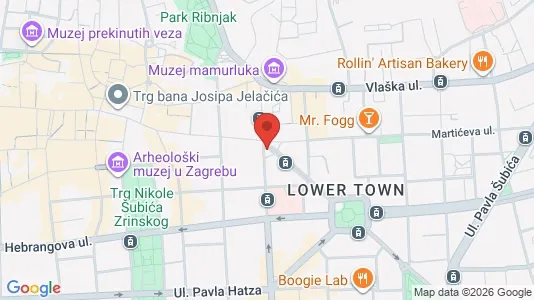 Apartments for rent i Zagreb Donji Grad - kort over placeringen