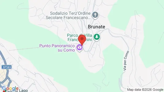 Apartments for rent i Brunate - kort over placeringen