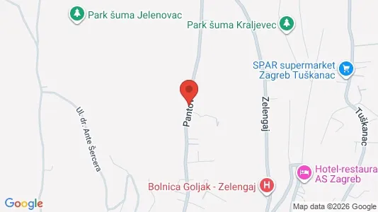 Apartments for rent i Sljeme (Medvednica-Tomislavac) - kort over placeringen