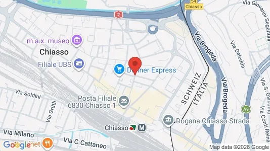 Apartments for rent i Mendrisio - kort over placeringen