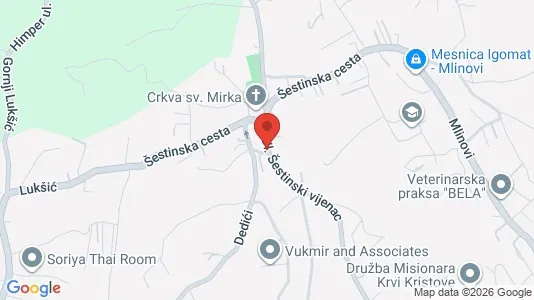 Apartments for rent i Sljeme (Medvednica-Tomislavac) - kort over placeringen