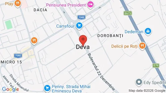 Apartments for rent i Deva - kort over placeringen