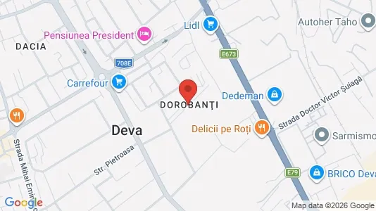 Apartments for rent i Deva - kort over placeringen