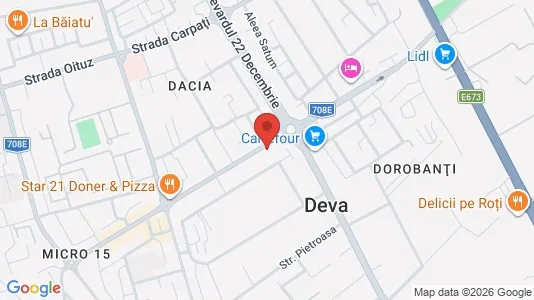 Apartments for rent i Deva - kort over placeringen