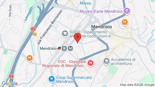 Apartments for rent i Mendrisio - kort over placeringen