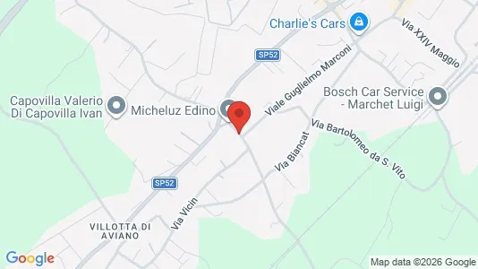 Apartments for rent i Aviano - kort over placeringen