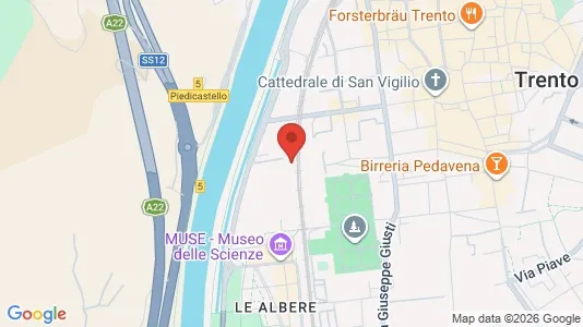Rooms for rent i Trento - kort over placeringen