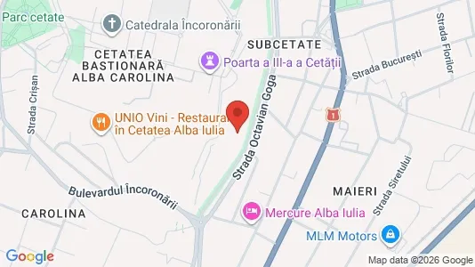Apartments for rent i Alba Iulia - kort over placeringen