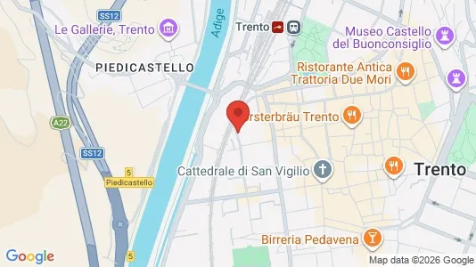 Rooms for rent i Trento - kort over placeringen