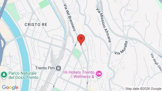 Rooms for rent i Trento - kort over placeringen