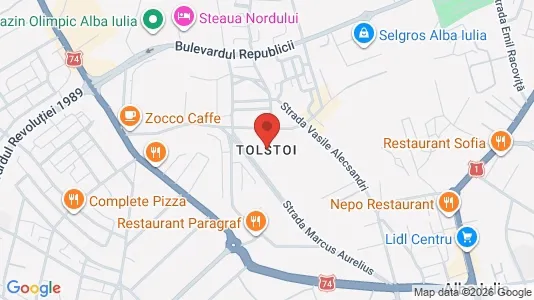 Apartments for rent i Alba Iulia - kort over placeringen