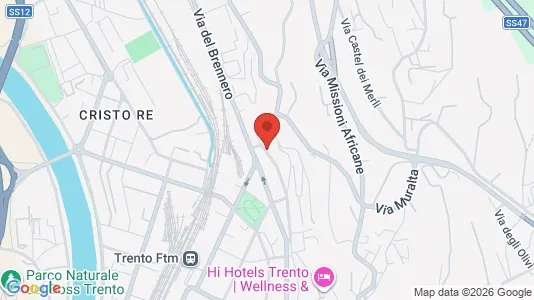 Rooms for rent i Trento - kort over placeringen