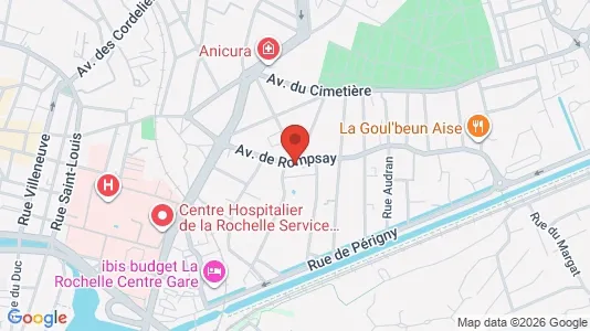 Apartments for rent i La Rochelle - kort over placeringen