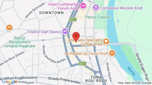 Apartments for rent i Arad - kort over placeringen