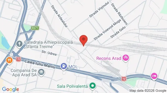 Apartments for rent i Arad - kort over placeringen