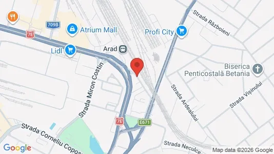 Apartments for rent i Arad - kort over placeringen