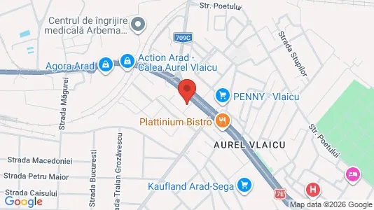 Apartments for rent i Arad - kort over placeringen
