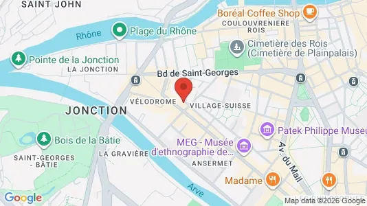 Apartments for rent i Geneva Plainpalais - kort over placeringen