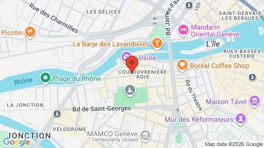 Apartments for rent i Geneva Cité - kort over placeringen