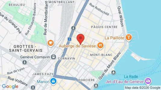 Apartments for rent i Geneva Cité - kort over placeringen