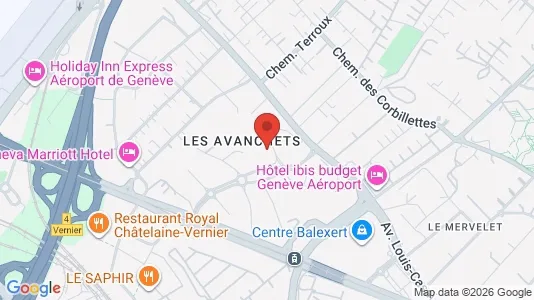 Apartments for rent i Vernier - kort over placeringen