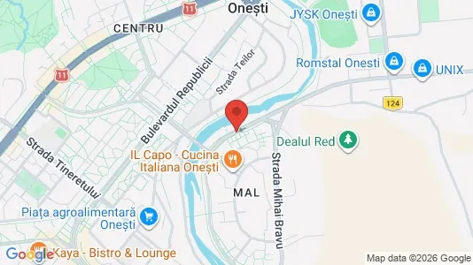 Apartments for rent i Bacău - kort over placeringen