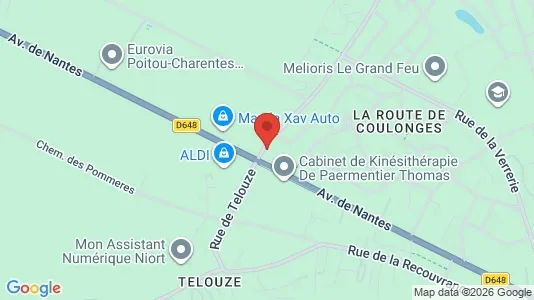Apartments for rent i Niort - kort over placeringen