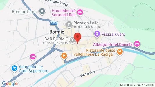 Apartments for rent i Bormio - kort over placeringen