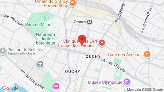Apartments for rent i Lausanne - kort over placeringen