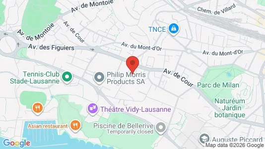 Apartments for rent i Lausanne - kort over placeringen