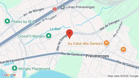 Apartments for rent i Morges - kort over placeringen