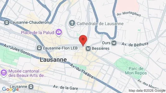 Apartments for rent i Lausanne - kort over placeringen