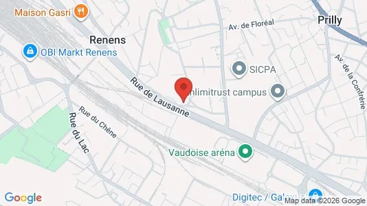 Apartments for rent i Ouest Lausannois - kort over placeringen