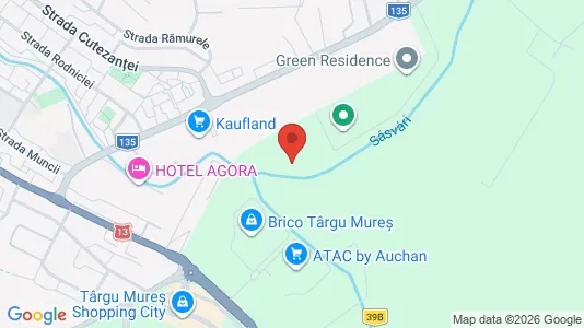 Apartments for rent i Târgu Mureş - kort over placeringen