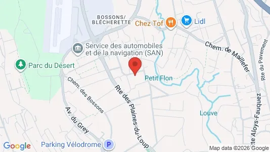 Apartments for rent i Lausanne - kort over placeringen