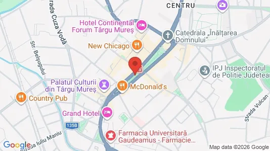 Apartments for rent i Târgu Mureş - kort over placeringen