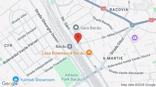 Apartments for rent i Bacău - kort over placeringen