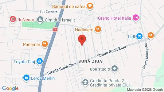 Apartments for rent i Cluj-Napoca - kort over placeringen