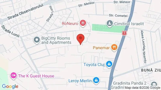Apartments for rent i Cluj-Napoca - kort over placeringen