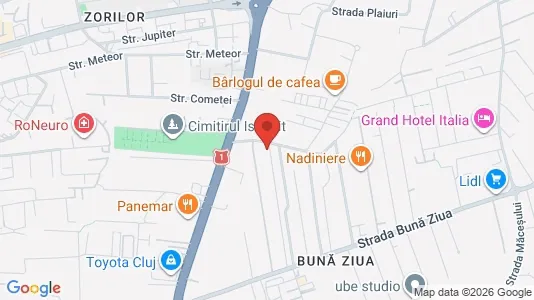 Apartments for rent i Cluj-Napoca - kort over placeringen